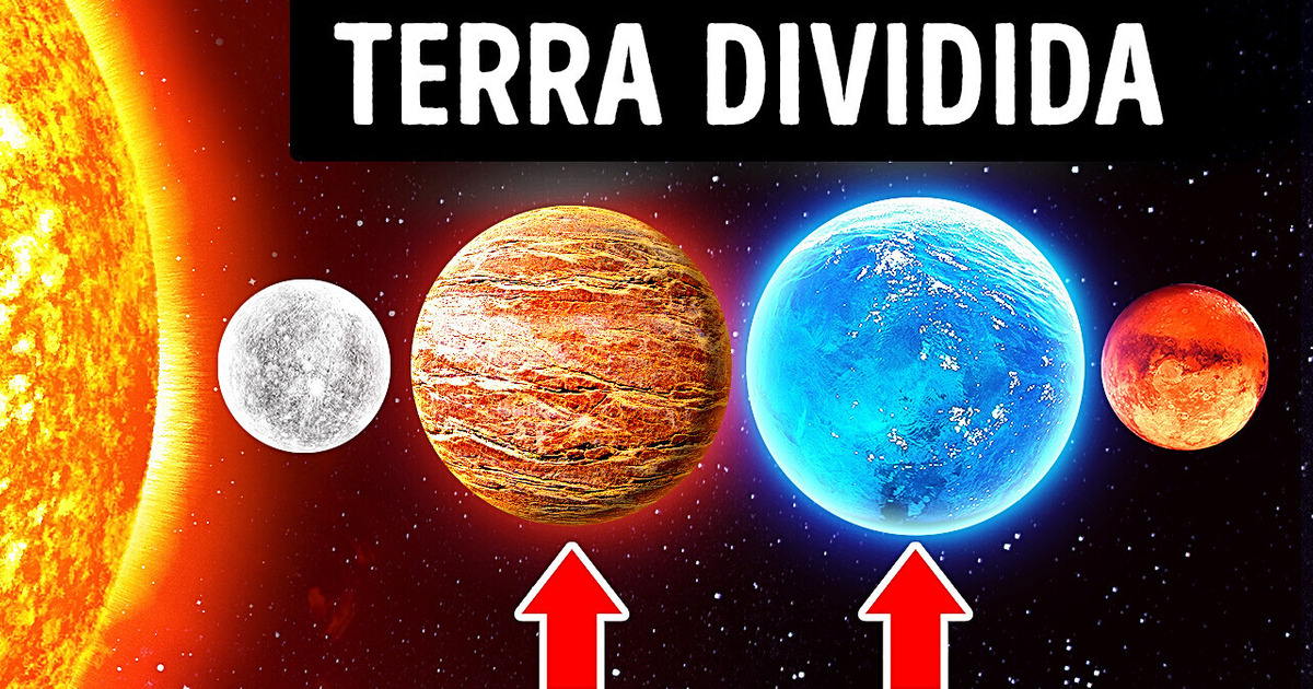 E se dividirmos a Terra em planetas água e rocha