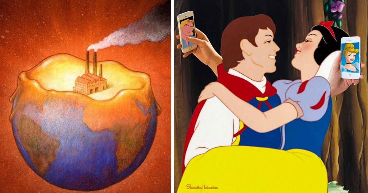 22 Ilustrações fortes que provam que o mundo está enlouquecendo 22 Ilustrações fortes que provam que o mundo está enlouquecendo