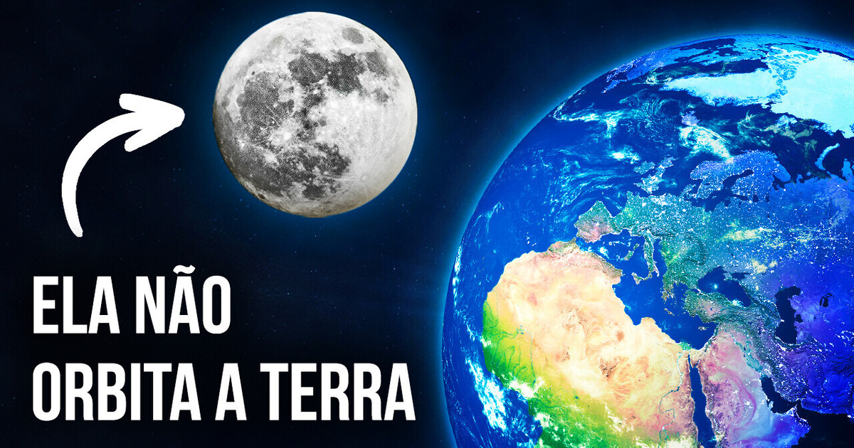 A Lua não orbita a Terra