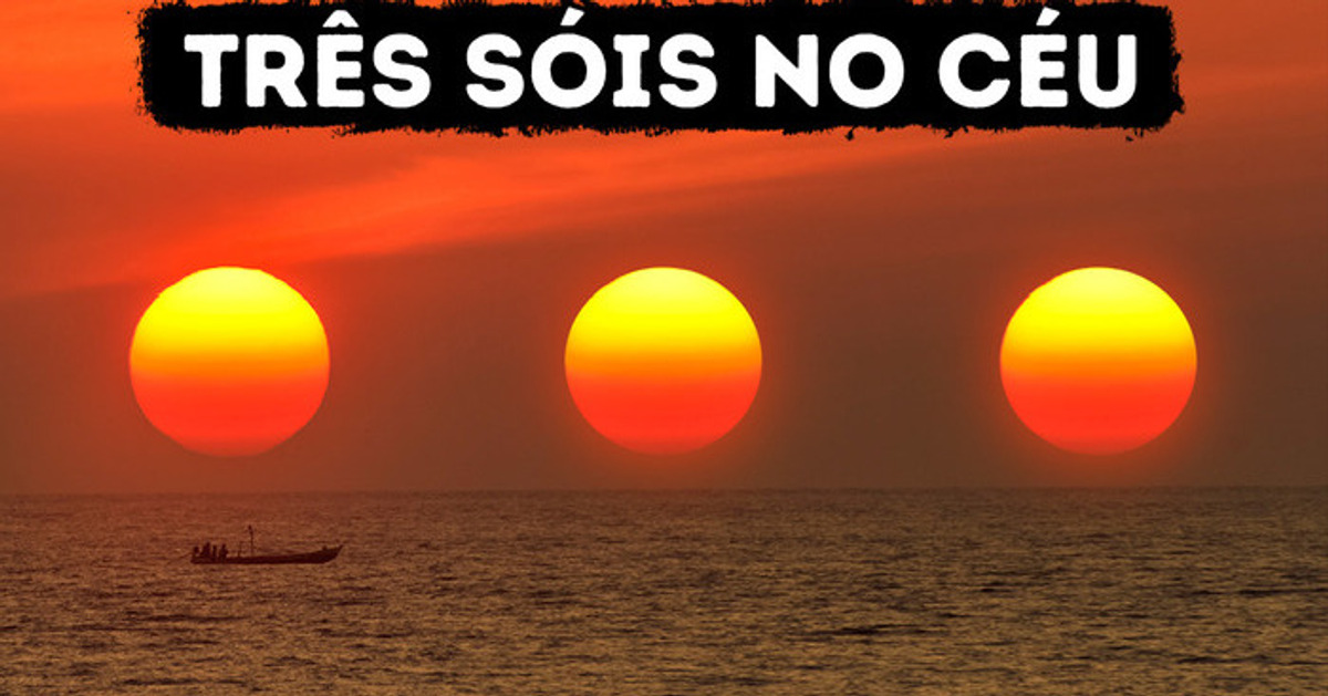 Se você já viu 3 Sóis no céu, não foi uma ilusão