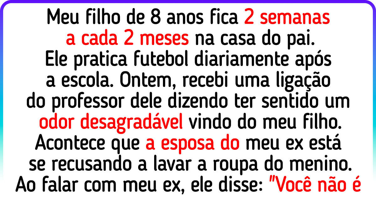 A madrasta do meu filho se recusa a lavar a roupa dele