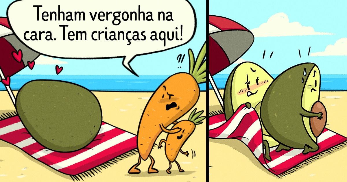13 Tirinhas sobre um casal que mostrou com seu exemplo que as férias são pura diversão 13 Tirinhas sobre um casal que mostrou com seu exemplo que as férias são pura diversão