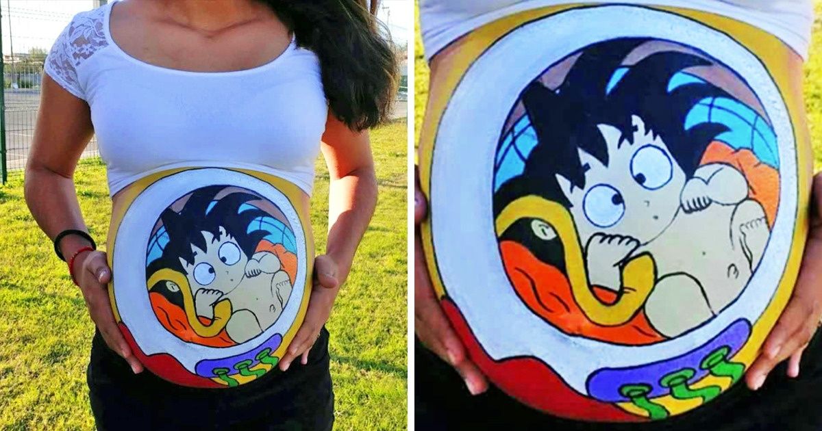 20 Ideias de belly painting super fofas para futuras mamães