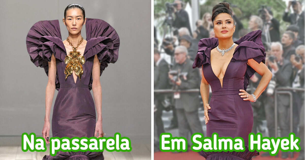 13 Famosas que usaram looks de passarela e tornaram sua presença marcante
