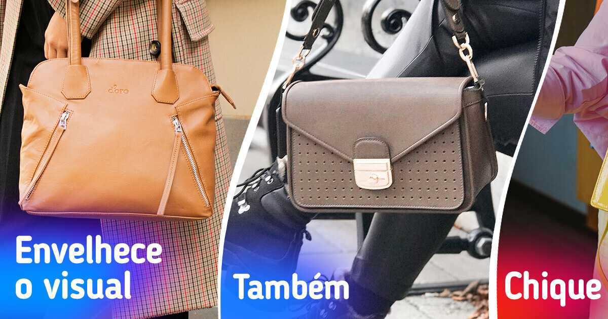 9 Modelos de bolsas que costumam envelhecer seu visual 9 Modelos de bolsas que costumam envelhecer seu visual