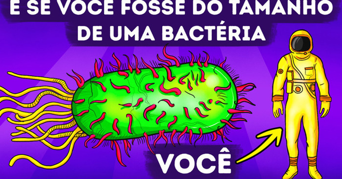 E se de repente você encolhesse e ficasse do tamanho de uma bactéria