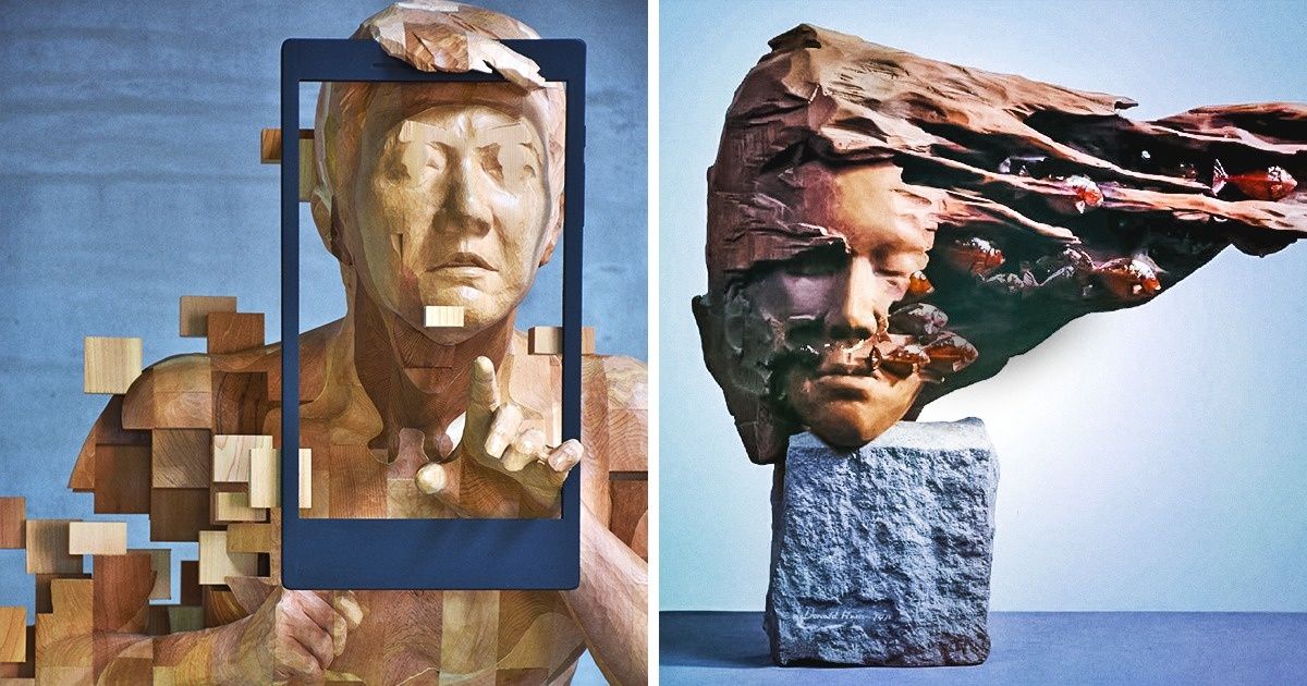 Artista de Taiwan cria esculturas espetaculares em madeira