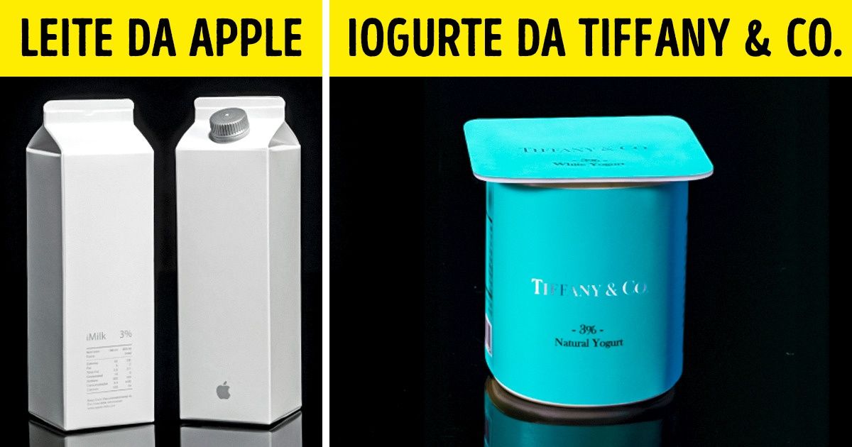 Como seriam as embalagens de alimentos se fossem feitas por fabricantes de outros produtos