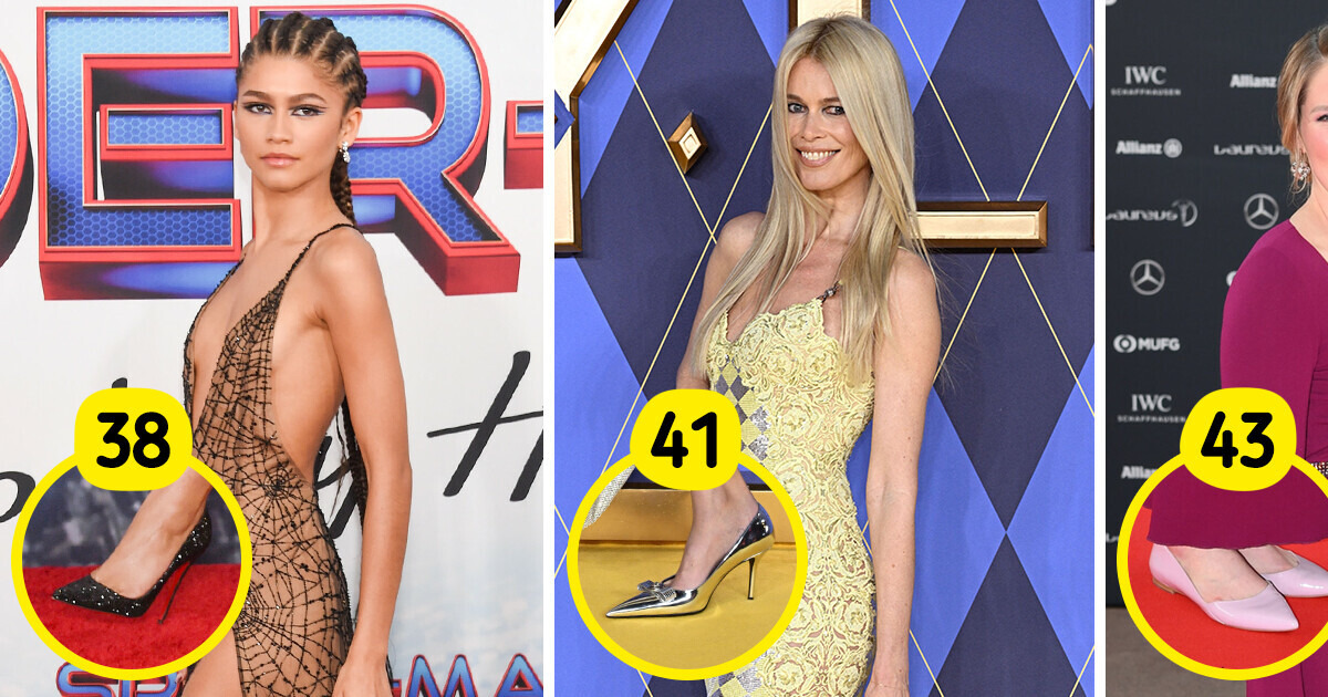 Pés grandes, sucesso maior ainda: 16 famosas que ignoram padrões Pés grandes, sucesso maior ainda: 16 famosas que ignoram padrões