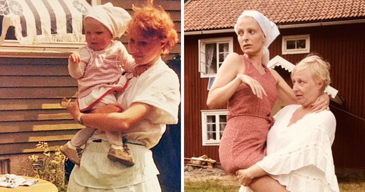 20+ Pessoas que recriaram fotos de infância de forma super original