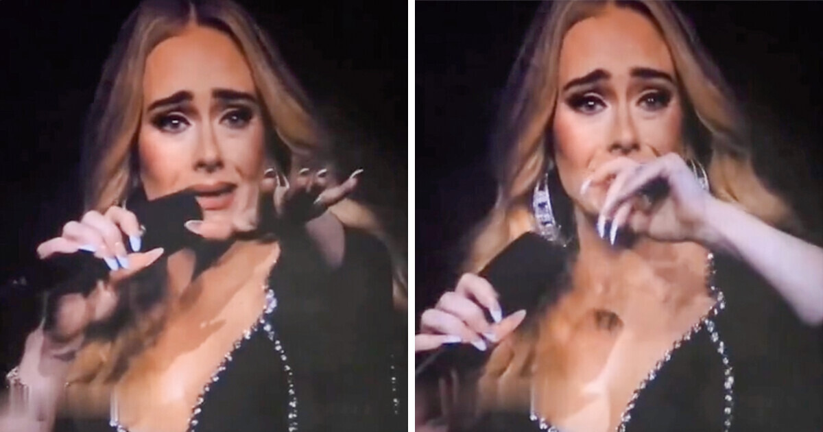 Adele interrompe seu show e começa a chorar após ver uma coisa comovente que um fã lhe mostrou Adele interrompe seu show e começa a chorar após ver uma coisa comovente que um fã lhe mostrou
