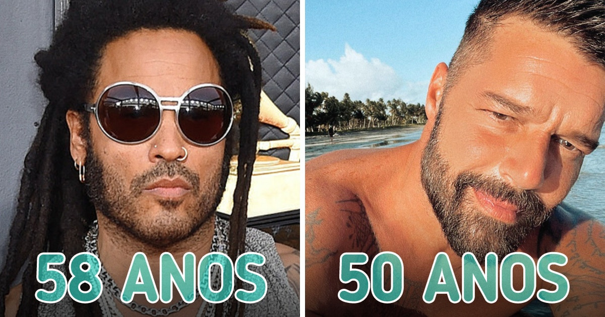 15+ Famosos que ganharam um look mais interessante ao combinar idade, barba e tatuagens