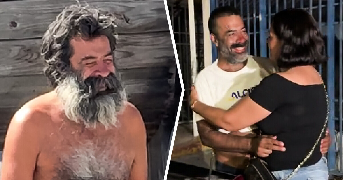 Ele vivia na rua, até que um vídeo viral devolveu sua identidade e sua família Ele vivia na rua, até que um vídeo viral devolveu sua identidade e sua família