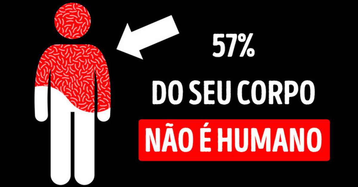 Você compartilha mais da metade do seu corpo com seres não humanos