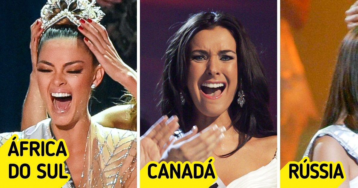Como as representantes de diferentes países reagiram ao vencer o concurso Miss Universo Como as representantes de diferentes países reagiram ao vencer o concurso Miss Universo