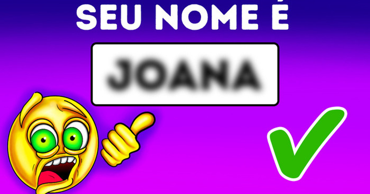 Consigo adivinhar seu nome rapidinho!