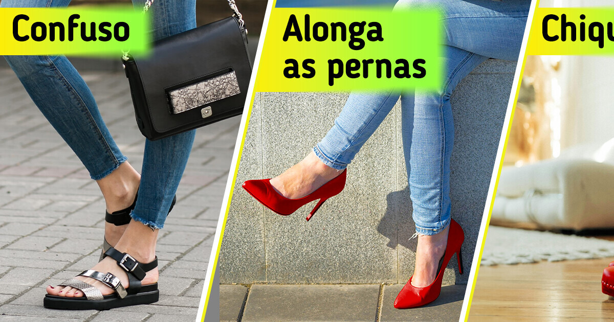 7 Calçados que não ficam bem com jeans e como substituí-los 7 Calçados que não ficam bem com jeans e como substituí-los