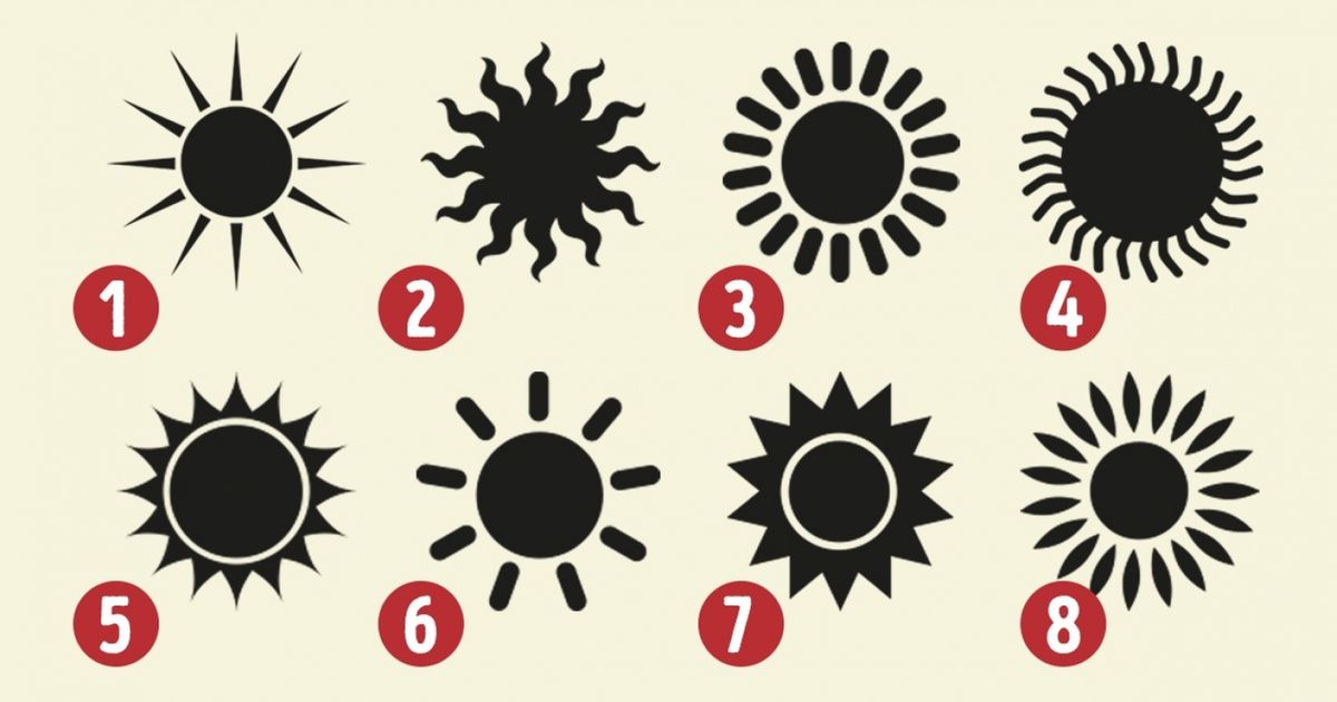Escolha um sol e descubra traços ocultos de sua personalidade