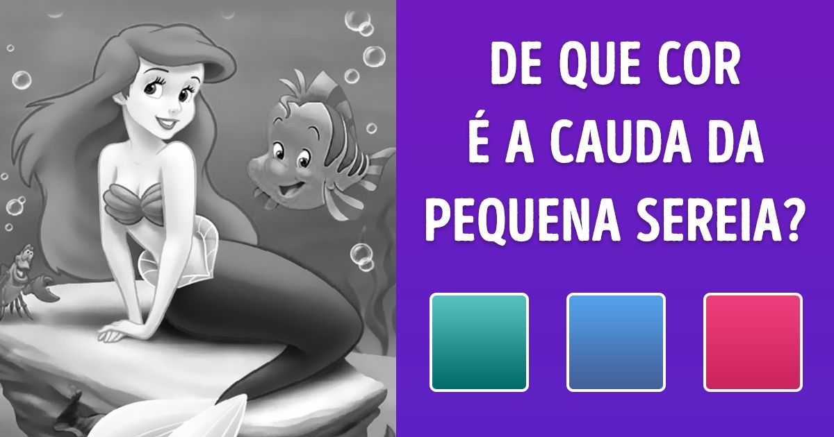 Teste: tente lembrar qual a cor de certos objetos de desenhos animados Teste: tente lembrar qual a cor de certos objetos de desenhos animados