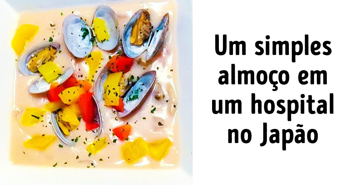 Comida servida em um hospital japonês parece prato de restaurante