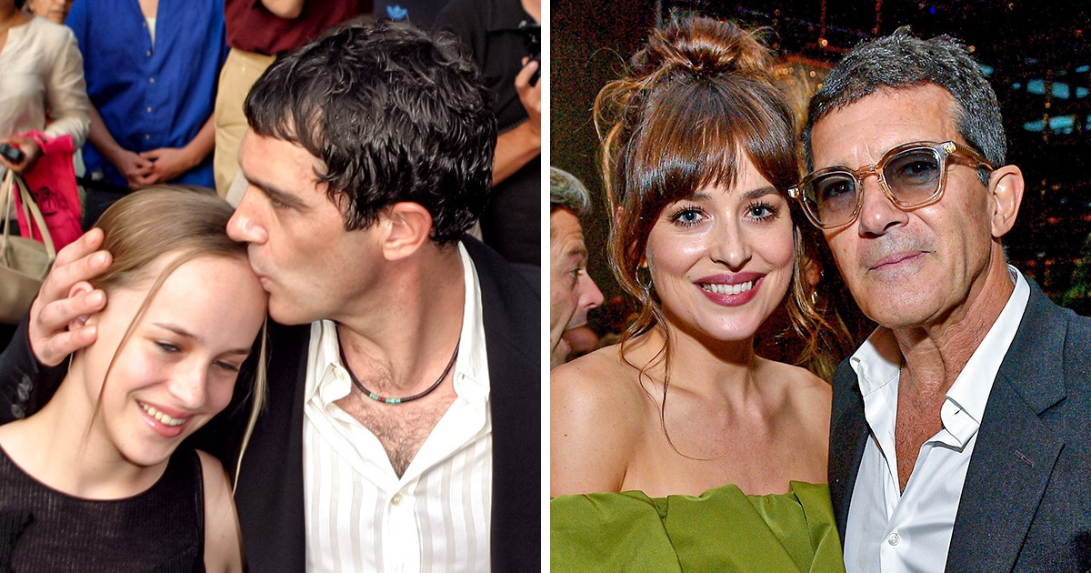 “Ela é minha filha, eu a amo”. Por que Antonio Banderas faz questão de não chamar Dakota Johnson de enteada