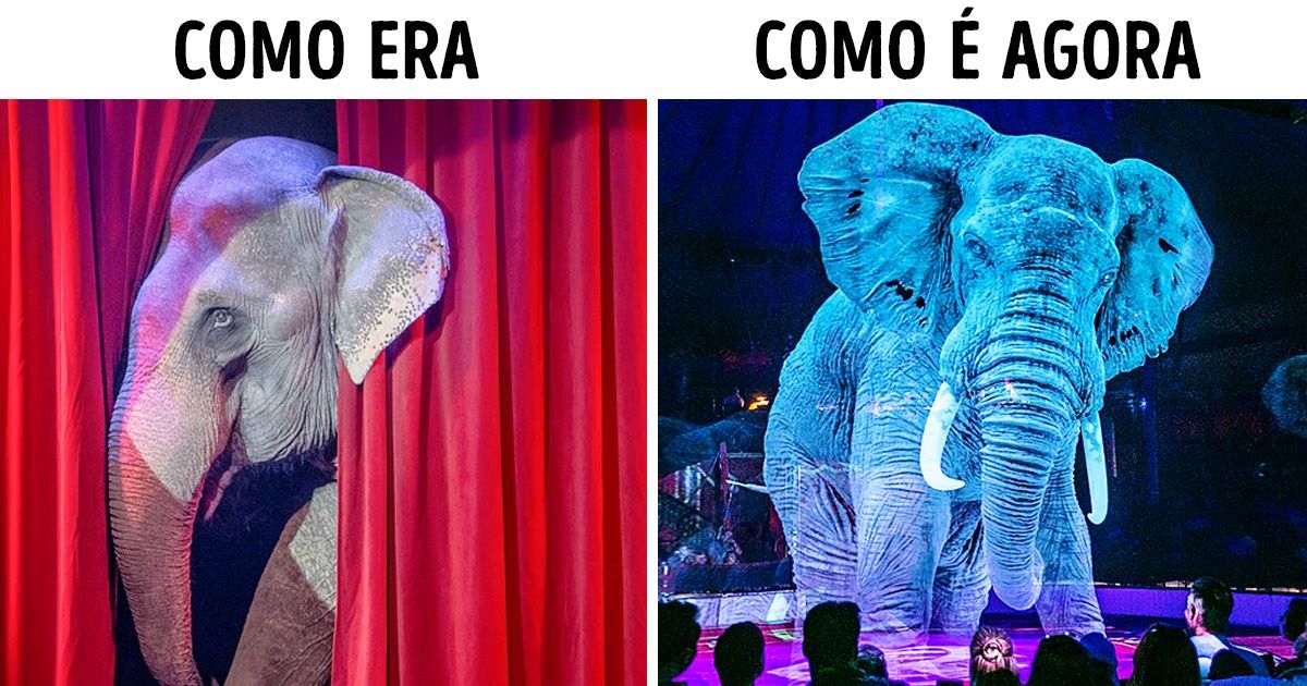 Por respeito aos animais, circo decide usar hologramas no lugar dos bichos de verdade Por respeito aos animais, circo decide usar hologramas no lugar dos bichos de verdade