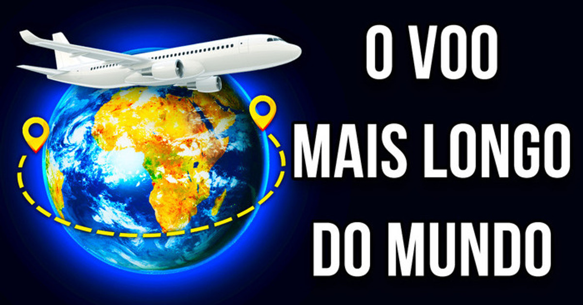 O voo mais longo do mundo percorre toda a largura da Terra