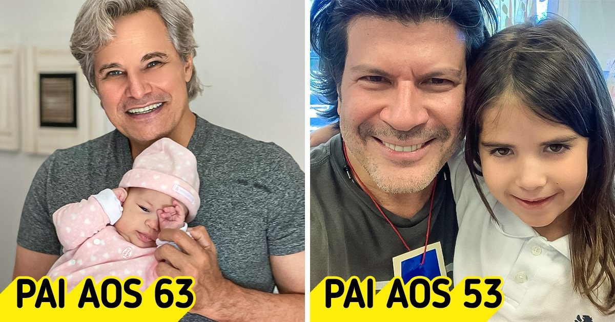 12 Famosos foram pais após os 50 anos e provaram que valeu a pena esperar 12 Famosos foram pais após os 50 anos e provaram que valeu a pena esperar