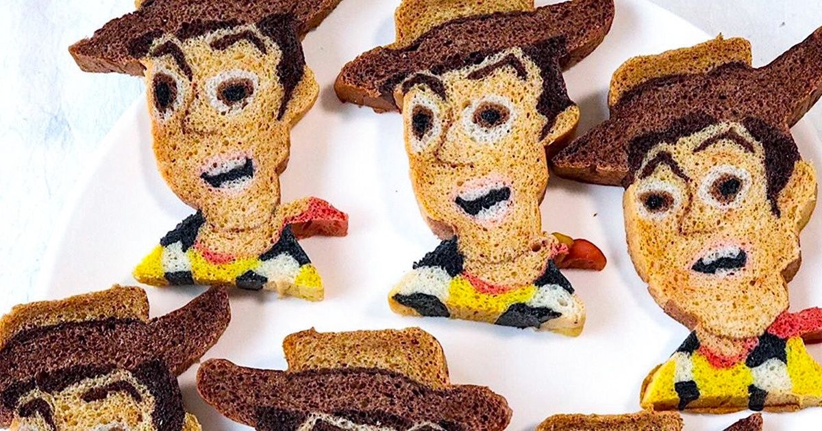 Artista cria personagens famosos usando fatias de pão e publica no Instagram