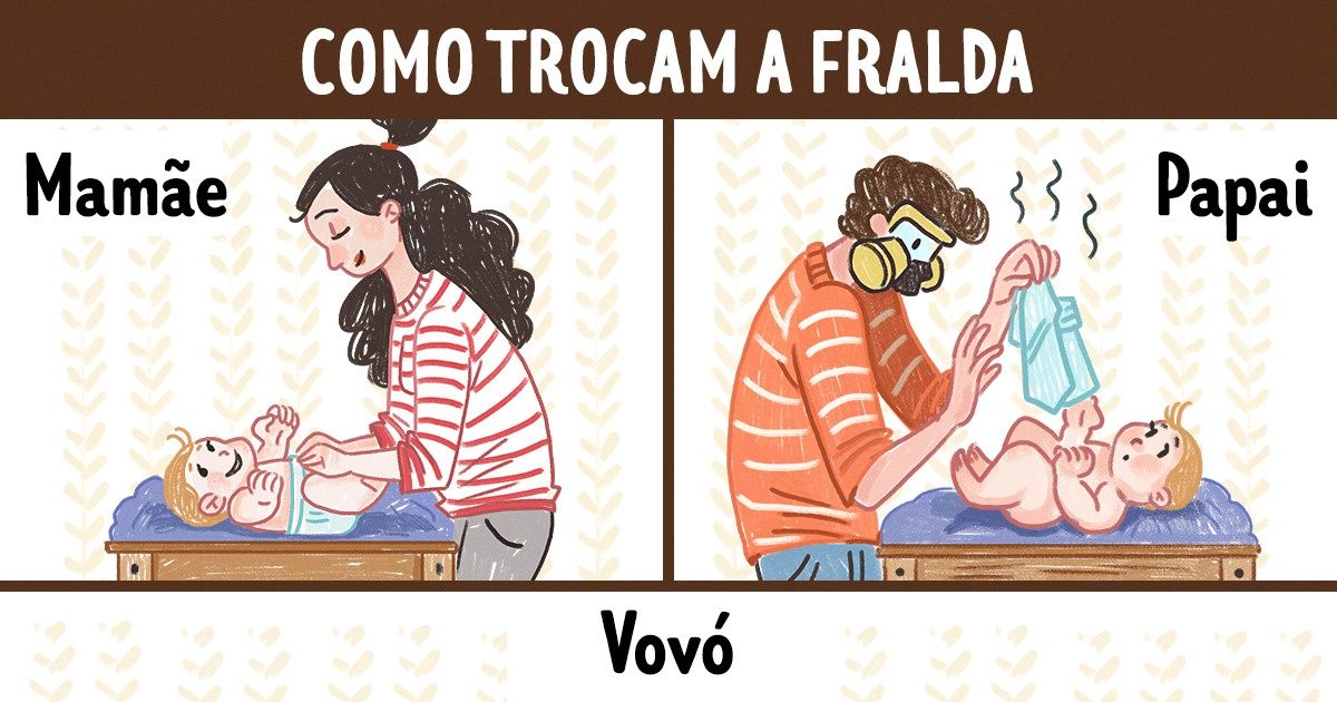 15 Diferenças entre a avó e os pais que são fáceis de identificar