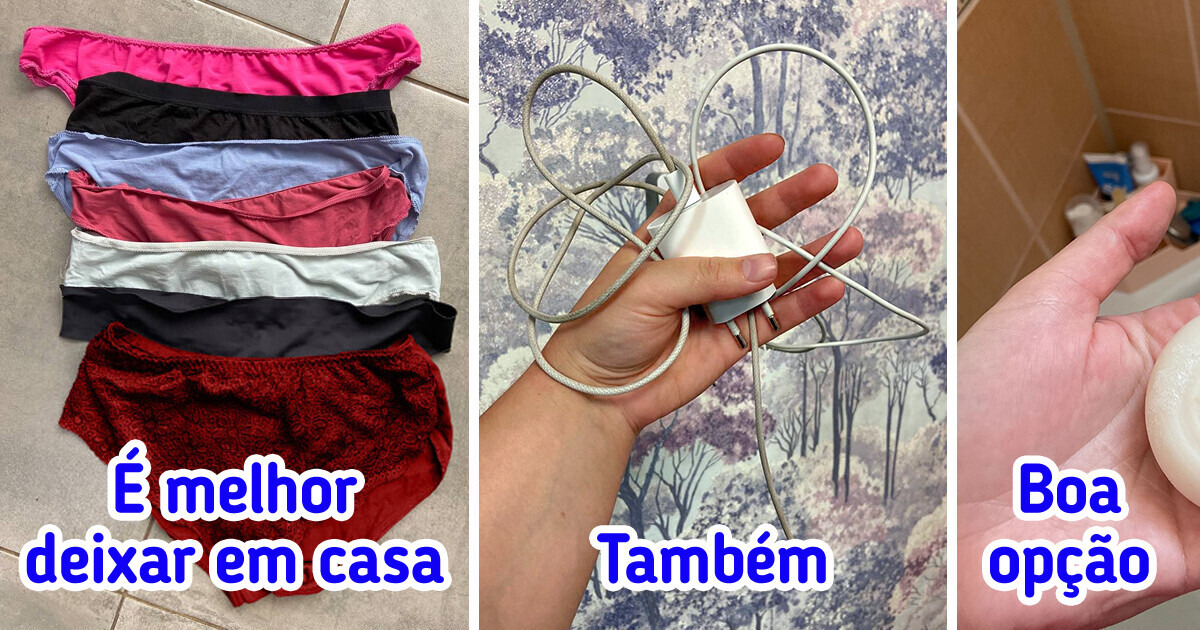 9 Itens que viajantes experientes sempre deixam em casa