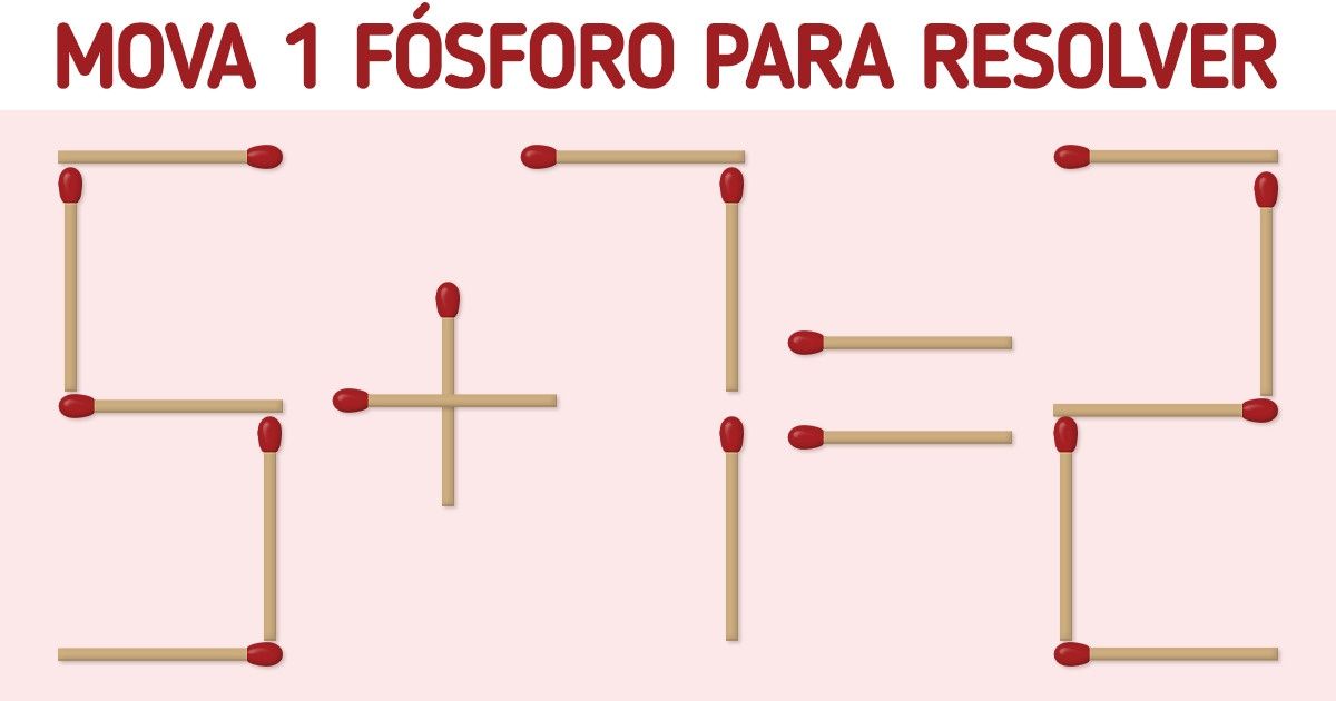 Atividade com palitos de fósforo