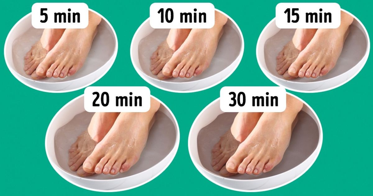 Receitas de banho para os pés