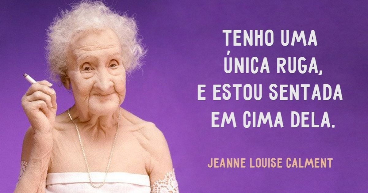 Assim será a minha velhice