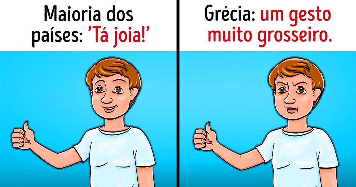 Gestos comuns cujo significado muda de país para país Gestos comuns cujo significado muda de país para país