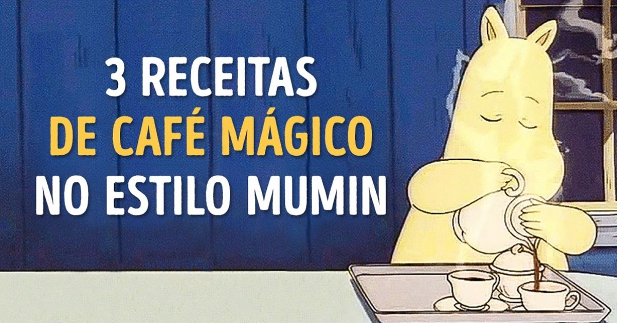 Três receitas de café mágico no estilo da família Mumin