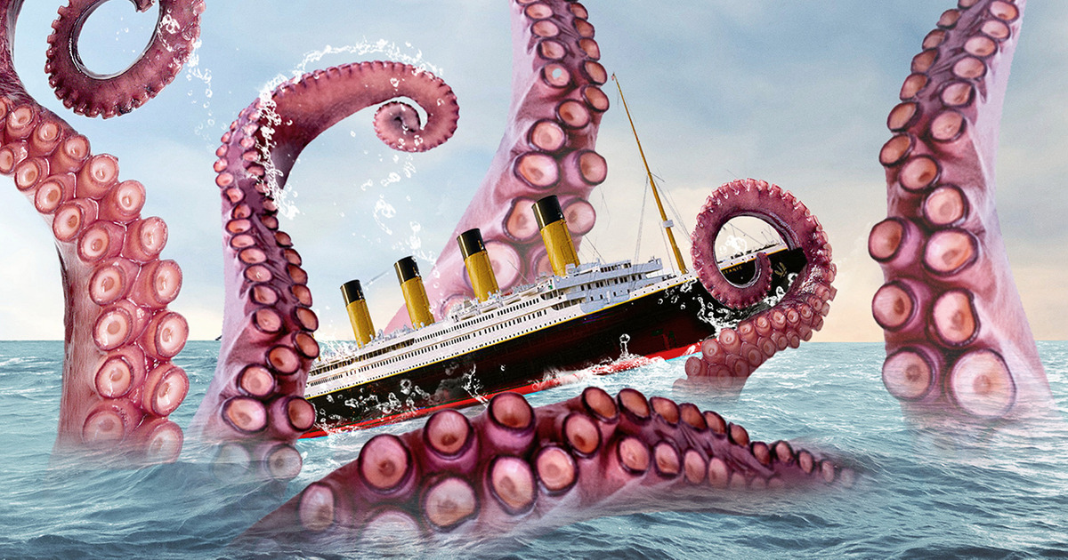 O que teria acontecido se o Titanic tivesse encontrado o Kraken e não um iceberg?