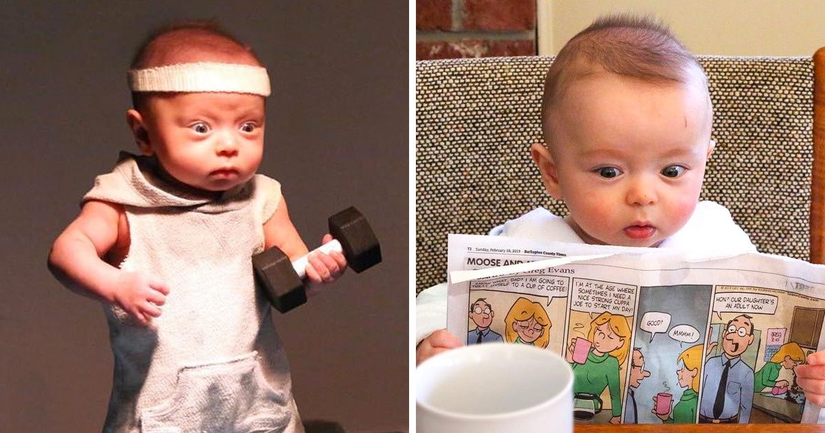 Pai tira fotos de seus filhos “fazendo” coisas de adultos e os resultados são hilários