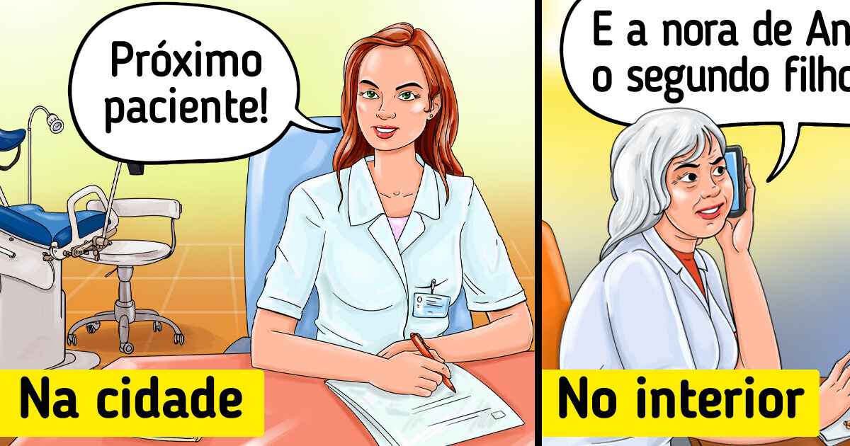 10+ Quadrinhos bem-humorados sobre os altos e baixos de morar na cidade grande e no interior