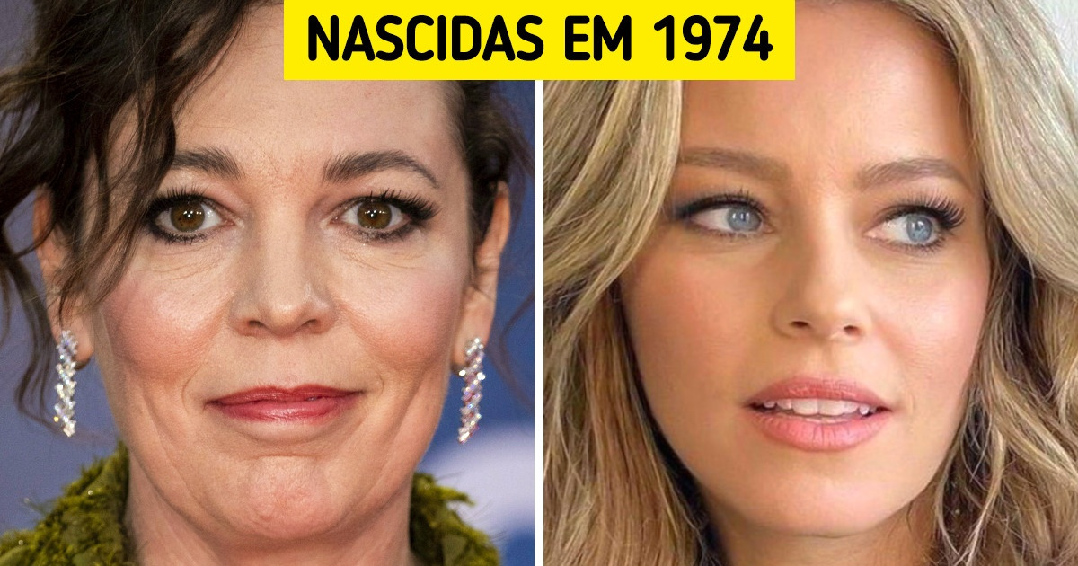 20 Pares de celebridades que nasceram no mesmo ano, mas parecem bem diferentes