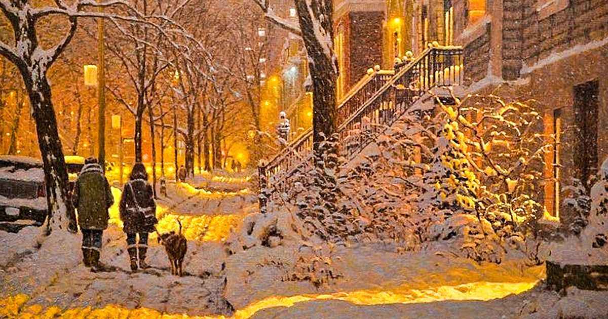 Um pintor canadense e seus belos quadros sobre paisagens de inverno