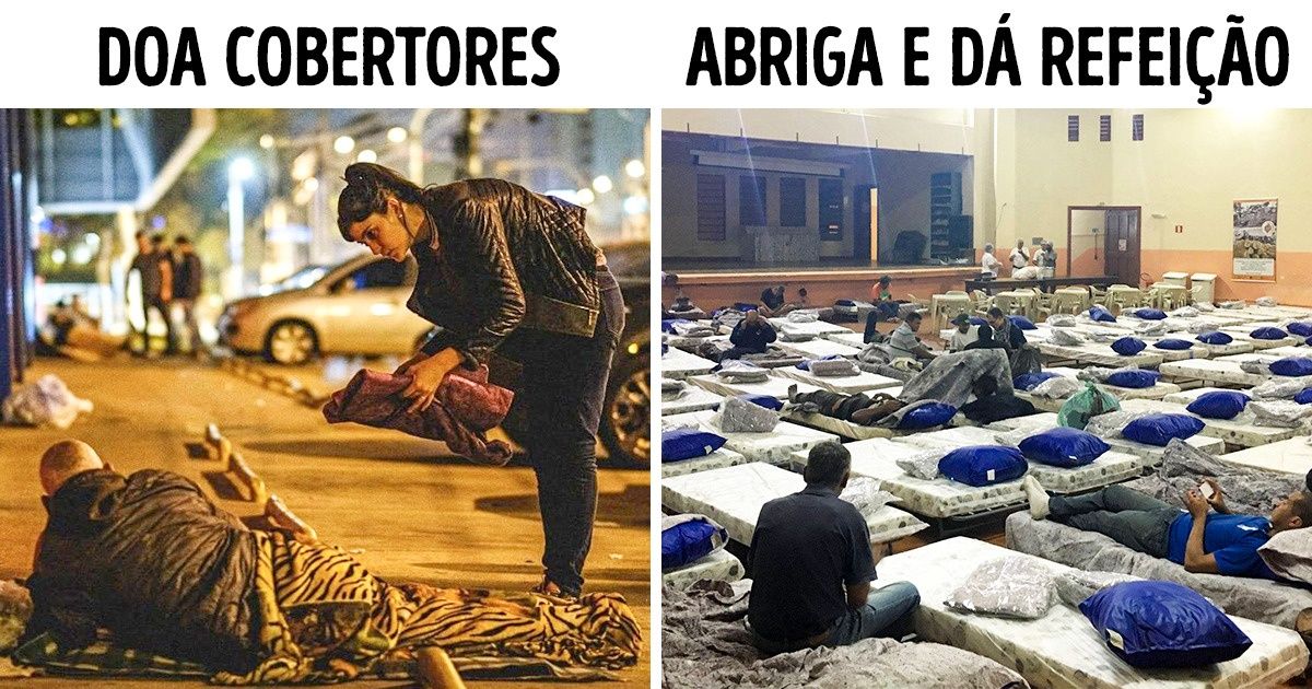 10 Projetos e grupos de pessoas comuns que se juntaram para ajudar os menos favorecidos nas noites geladas de inverno