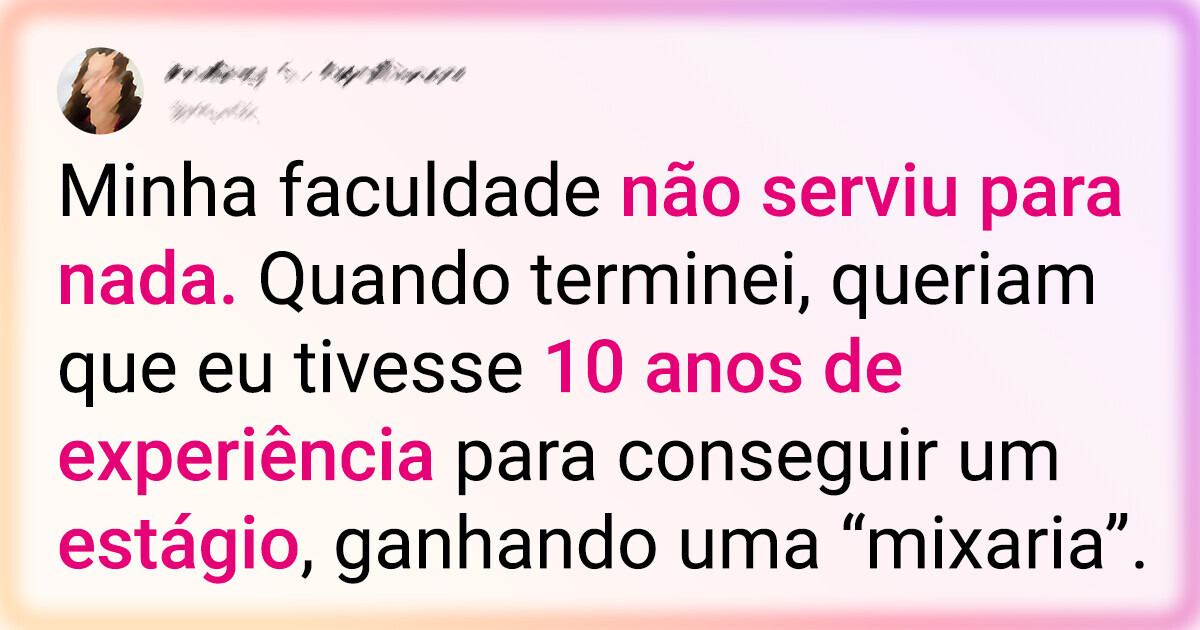 16 Internautas têm debate polêmico sobre cursar faculdade ou não, tornando difícil escolher um lado