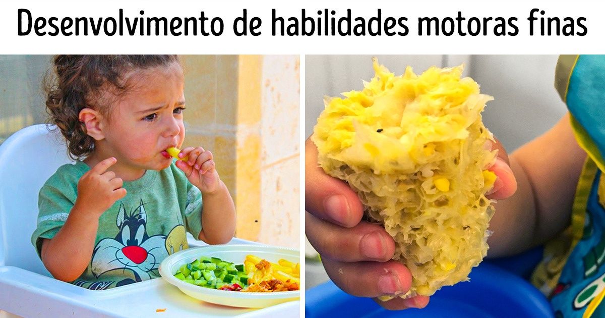 10 Vantagens em deixar os bebês comerem com as mãos, mesmo que fiquem sujos 10 Vantagens em deixar os bebês comerem com as mãos, mesmo que fiquem sujos
