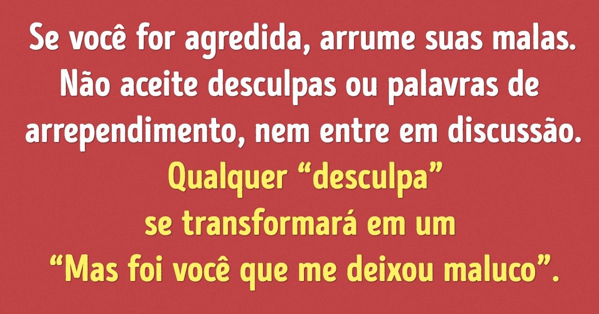 14 Mandamentos de uma psicóloga para mulheres que já sofreram violência doméstica