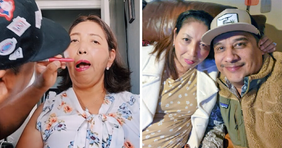 Ele aprendeu a maquiar para devolver à esposa o que o AVC tentou tirar Ele aprendeu a maquiar para devolver à esposa o que o AVC tentou tirar