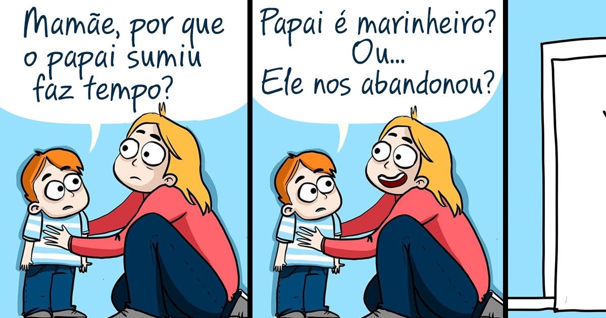 15 Quadrinhos bem-humorados sobre algumas das dificuldades do dia a dia das mães 15 Quadrinhos bem-humorados sobre algumas das dificuldades do dia a dia das mães