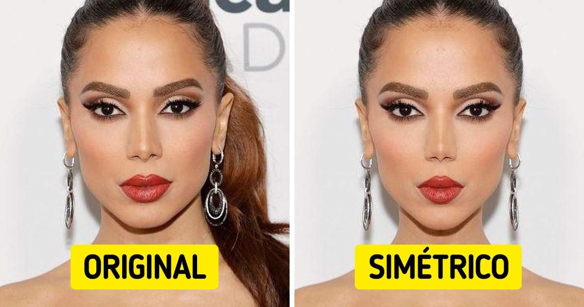 Imaginamos como seriam os rostos destas 18 famosas brasileiras com o filtro do rosto simétrico Imaginamos como seriam os rostos destas 18 famosas brasileiras com o filtro do rosto simétrico