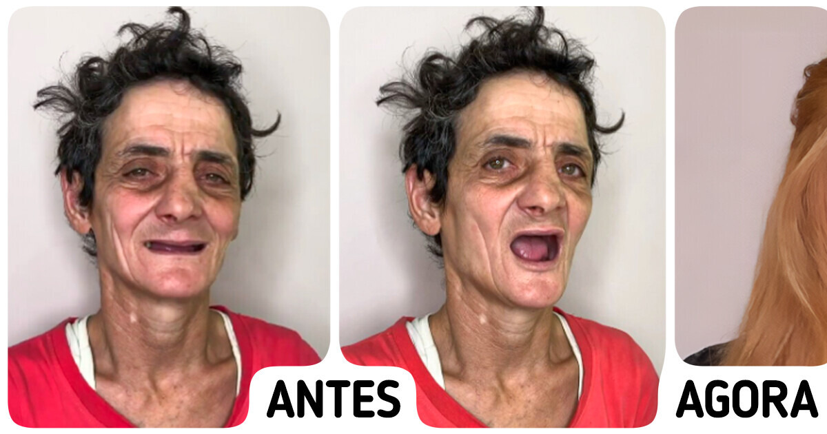 Uma nova chance: Mulher em situação de rua passa por mudança e transforma sua aparência Uma nova chance: Mulher em situação de rua passa por mudança e transforma sua aparência