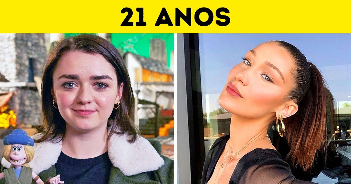 16 Famosos que têm a mesma idade, embora não aparentem 16 Famosos que têm a mesma idade, embora não aparentem